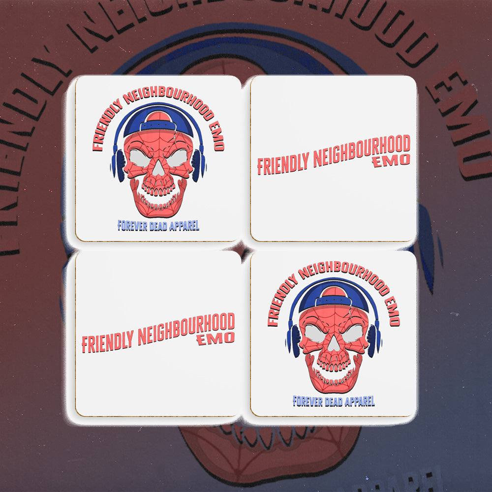 Friendly Neighbourhood Emo Coasters - 4 Pack
